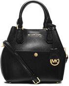 Michael Kors Greenwich Medium Saffiano Leather Satchel - Lyst