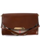 Burberry House Check Panel Shoulder Bag - Lyst