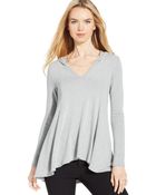 Karen Kane Hooded Swing Top - Lyst