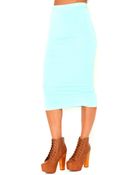 Missguided Madeline Double Layer Midi Skirt in Mint - Lyst