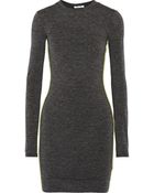 T By Alexander Wang Slub Jersey Mini Dress - Lyst