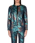Maje Metallic Jacket - Lyst