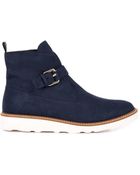 Stella McCartney Bonnie Faux-Suede Platform Boots - Lyst