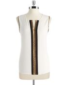 Calvin Klein Sleeveless Blouse - Lyst