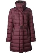 Burberry Belted Padded Coat - Lyst