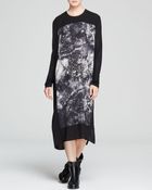 DKNY Pure Printed Panel Midi Dress - Lyst