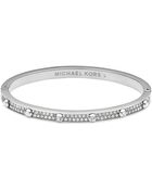 Michael Kors Silvertone Crystal Astor Bracelet - Lyst