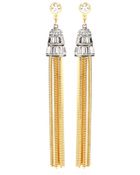 Ben Amun Crystal-Embellished Tassel Earrings - Lyst