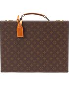 Louis Vuitton Brown Monogram Attache Case - Lyst