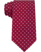 Tommy Hilfiger Red Micro Neats Tie - Lyst