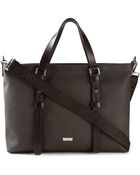 Ferragamo Embossed Strap Tote - Lyst