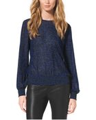 Michael Kors Sheer Animal-Print Top - Lyst