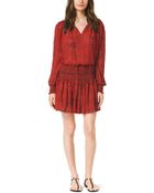 Michael Kors Printed Smock Dress - Lyst