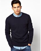 French Connection Sweat Pocket Crew - Lyst