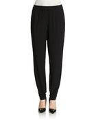 Dkny Pure Cuffed Crepe Pull-On Pants - Lyst