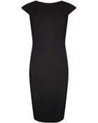 Ted Baker Contrasting Textured Panelled Dress - Lyst