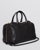 Burberry Satchel Heritage Grain Medium Alchester Bowling - Lyst