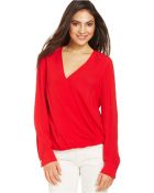 Karen Kane Crossover Shirt-Tail Top - Lyst