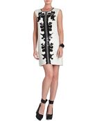 BCBGMAXAZRIA Geri Sequinmotif Shift Dress - Lyst