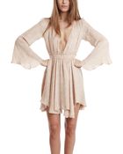 Loveshackfancy Long Sleeve Mini Dress - Lyst