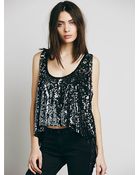 Free People Fp X Mercury Sequin Top - Lyst