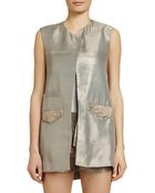 Maiyet Long Cross Over Vest - Lyst