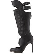 BCBGMAXAZRIA Adored Leather Stiletto Boot - Lyst