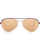 Matthew Williamson Gold Mirrored Sunglasses - Lyst