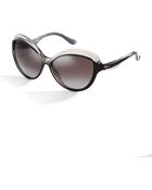 Ferragamo Oversized Cateye Sunglasses - Lyst