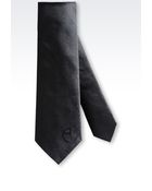 Armani Silk Tie With Logo - Lyst