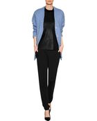 Michael Kors Mohair-Wool-Cashmere Boyfriend Cardigan - Lyst