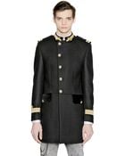 Lords & Fools Wool Blend Military Coat - Lyst