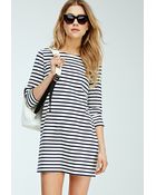 Forever 21 Nautical-Striped Shift Dress - Lyst