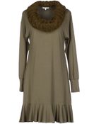Patrizia Pepe Short Dress - Lyst