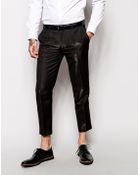 Asos Slim Fit Smart Cropped Pants - Lyst