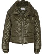Adidas By Stella McCartney Cropped Quilted Shell Jacket - Lyst