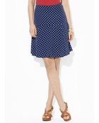 Lauren by Ralph Lauren Polka-Dot Skirt - Lyst