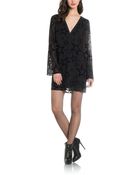 Patrizia Pepe Dress In Fluid Jacquard Fabric - Lyst