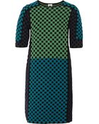 M Missoni Checked Wool-Blend Dress - Lyst