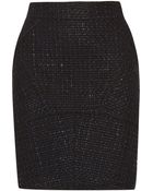 T By Alexander Wang Bouclã©-Tweed Skirt - Lyst