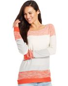 Calvin Klein Jeans Long-Sleeve Colorblocked Sweater - Lyst