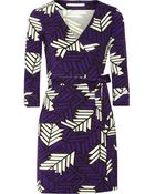Diane von Furstenberg Julian Printed Stretch-Jersey Wrap Dress - Lyst