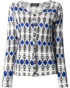Zucca Geometric Pattern Cardigan - Lyst