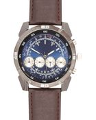 River Island Brown Oversized Face Watch - Lyst