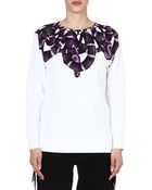 Marcelo Burlon Snake-print Cotton Sweatshirt - Lyst