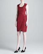 J. Mendel Faille Capsleeve Dress - Lyst