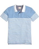 Brooks Brothers Stripe Heather Polo Shirt - Lyst