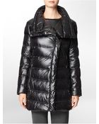 Calvin Klein Asymmetrical Zip Nylon Puffer Jacket - Lyst