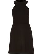 River Island Black Sleeveless A-Line Dress - Lyst