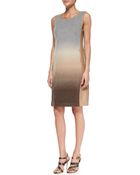 Lafayette 148 New York Caroline Wool-Blend Dress With Faux-Leather Trim - Lyst